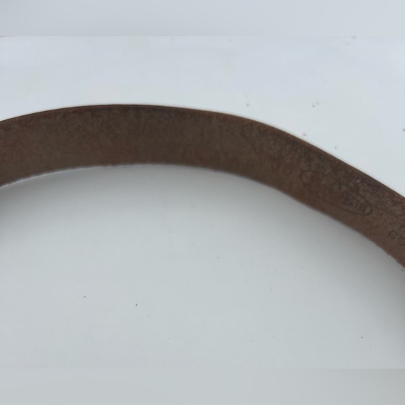 Western kids full grain leather belt with buckle - Picture 2 of 7